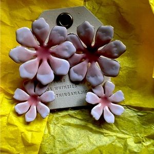 Anthropologie flower earrings